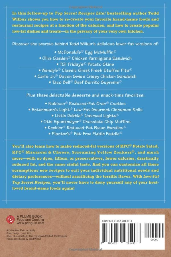 Low-Fat Top Secret Recipes: Creating Kitchen Clones of America's Favorite Brand-Name Foods