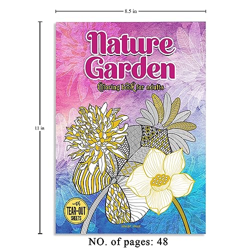 Nature Garden Coloring Book for Adults - Retail Maharaj