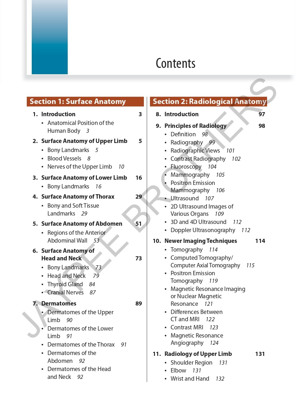 Surface and Radiological Anatomy with a Clinical Perspective