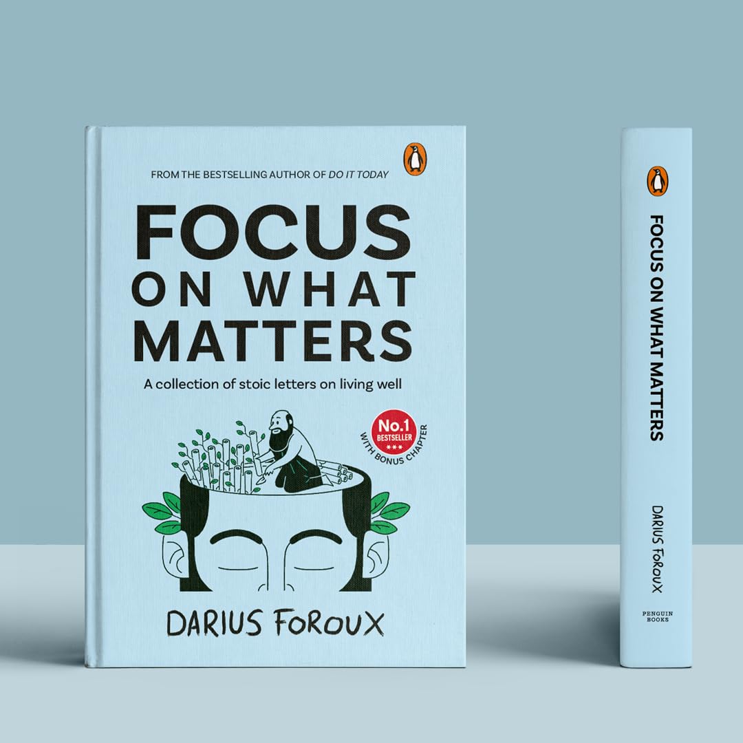 Focus on What Matters: A Collection of Stoic Letters on Living Well (Premium Hardcover Edition) - Retail Maharaj