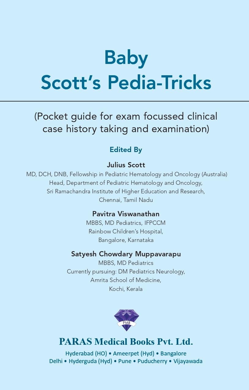 Baby Scott's Pedia-Tricks (Pocket Guide for Clinical Case, History Taking and Exam) 1st/2023