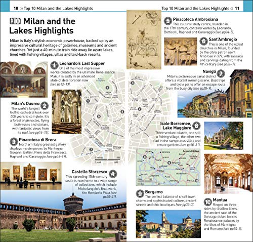 DK Eyewitness Top 10 Milan and the Lakes - Retail Maharaj