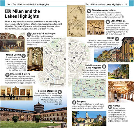DK Eyewitness Top 10 Milan and the Lakes - Retail Maharaj