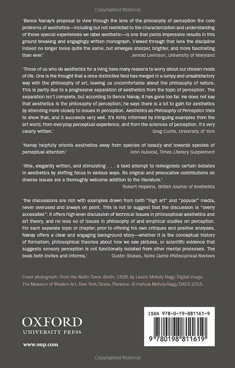 Aesthetics as Philosophy of Perception - Retail Maharaj