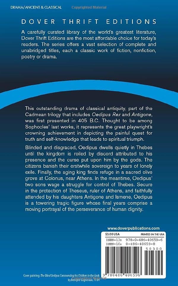 Oedipus at Colonus (Thrift Editions)