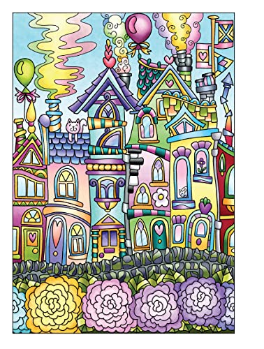 Creative Haven Whimsical Houses Coloring Book