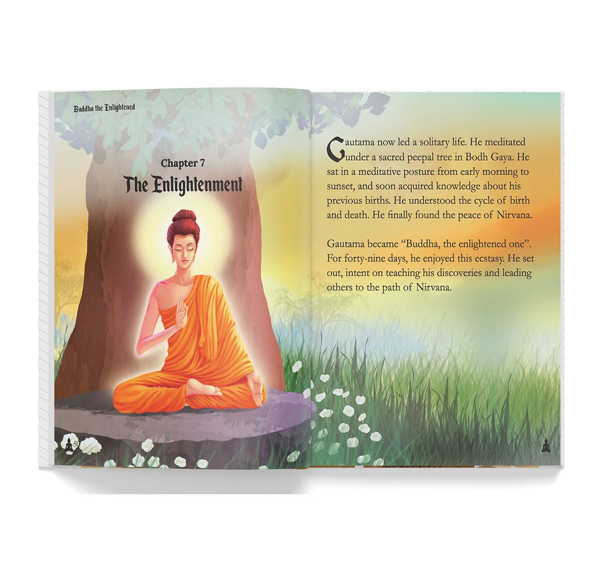 Buddha: The Enlightened- Illustrated Stories From Indian History And Mythology - Retail Maharaj