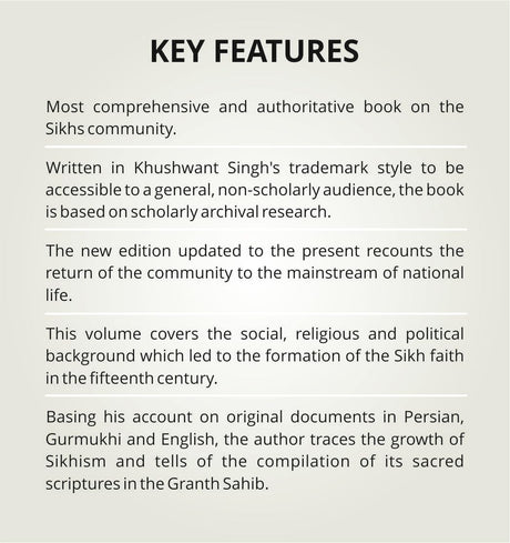 A HISTORY OF THE SIKHS VOL 1 (SECOND EDITION) (OIP) - Retail Maharaj