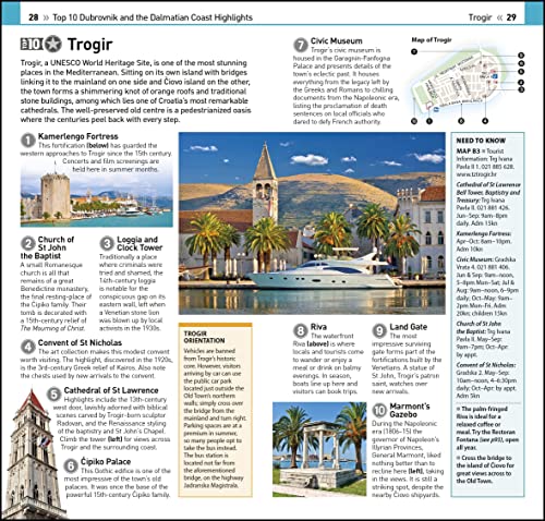 DK Eyewitness Top 10 Dubrovnik and the Dalmatian Coast (Pocket Travel Guide) - Retail Maharaj