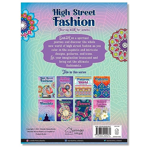 High Street Fashion Coloring book for adults - Retail Maharaj