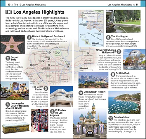 DK Eyewitness Top 10 Los Angeles (Pocket Travel Guide) - Retail Maharaj