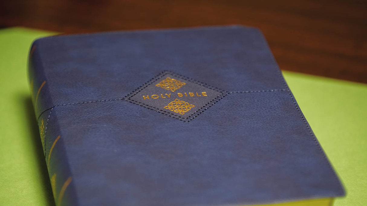 NIV, The Grace and Truth Study Bible, Leathersoft, Navy, Red Letter, Comfort Print - Retail Maharaj