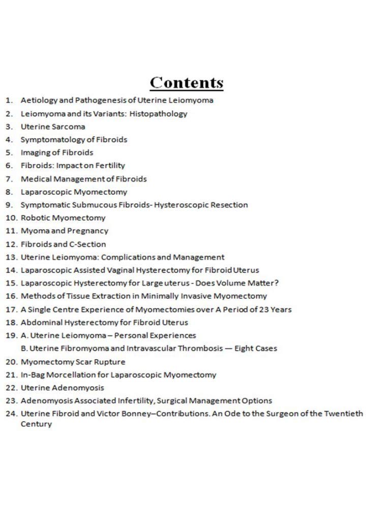 Uterine Leiomyoma 1st Ed. 2019