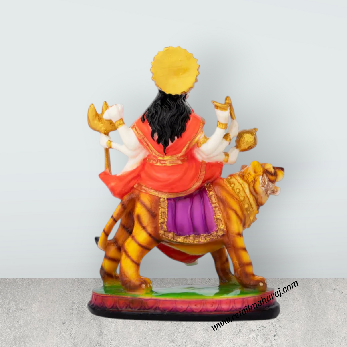 Durga Murti - 8 x 6 Inches | Resin Statue/ Durga Mata for Pooja - Retail Maharaj