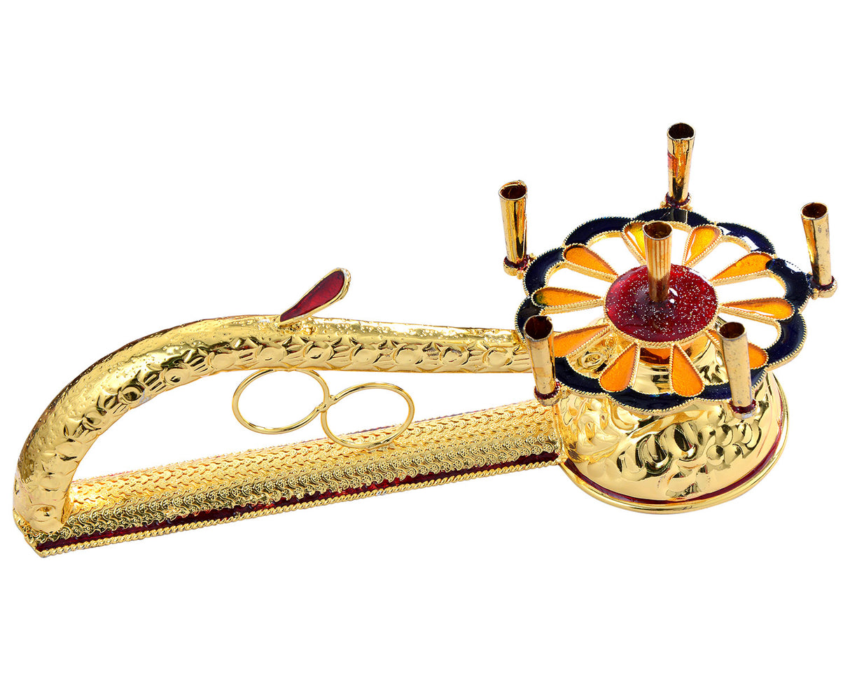 Aarti Diya Stand Deluxe 6 Diya