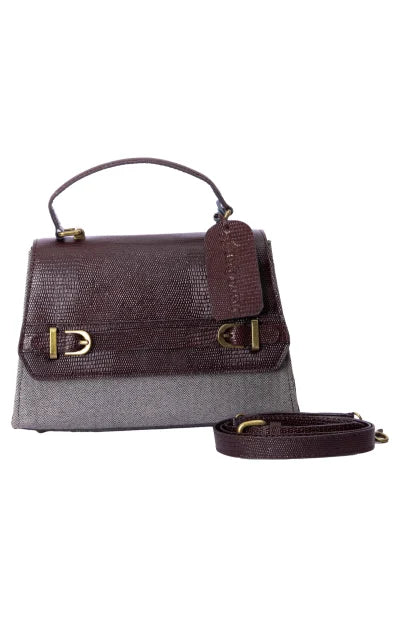 Leather Handbag with Buckle - Retail Maharaj