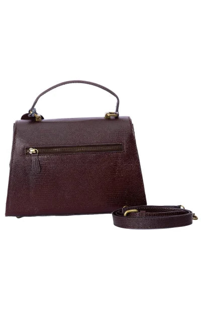 Leather Handbag with Buckle - Retail Maharaj