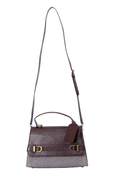 Leather Handbag with Buckle - Retail Maharaj