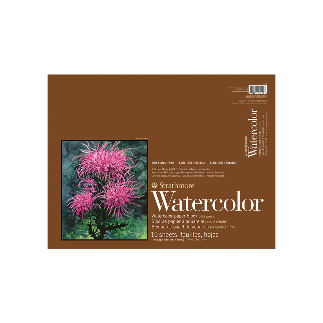 Strathmore 400 Series Watercolor Paper Pads Cold Press Professional Sheets
