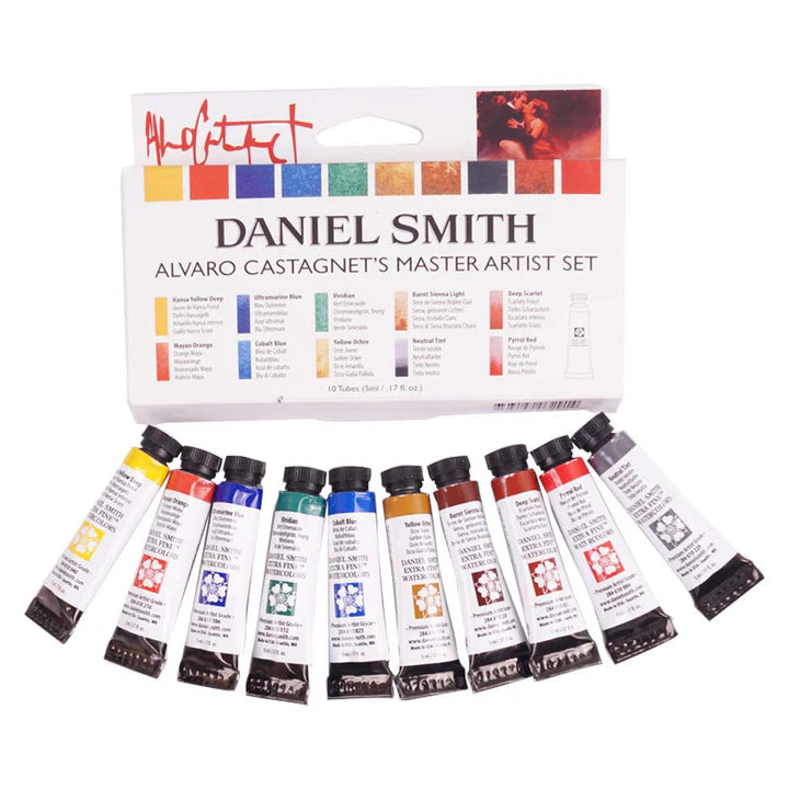 Daniel Smith Alvaro Castagnet Master Artist Watercolour Set of 10 Tubes 5ml - Retail Maharaj