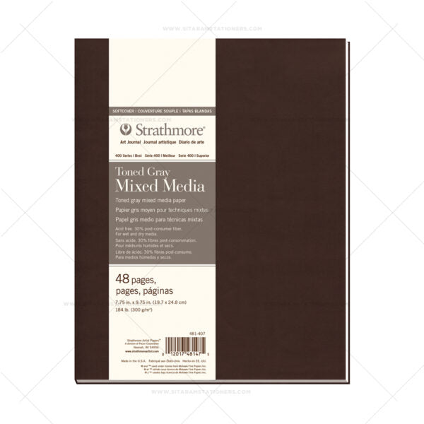 Strathmore 400 Series Toned Tan and Gray Mixed Media Art Journal Hardbound and Softcover