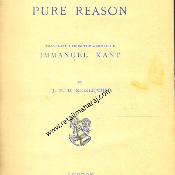 Critique of Pure Reason.2nd edition - Retail Maharaj