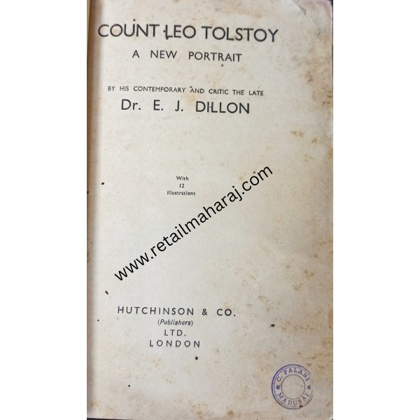 Count Leo Tolstoy a new Portrait. 1st edition - Retail Maharaj