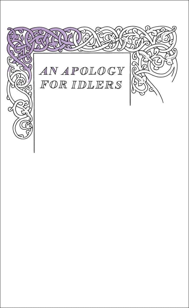 An Apology for Idlers - Retail Maharaj