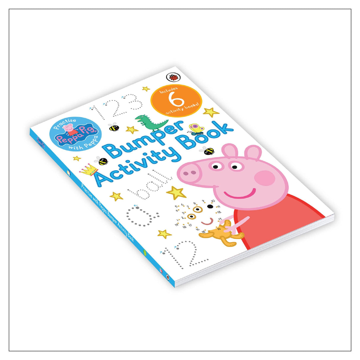 Peppa Pig: Practise with Peppa: Bumper Activity Book (Set of 6) | Practise and Play with 100+ Fun Activities - Writing, Drawing, and Counting | Ideal Gift for Young Peppa Pig Fans - Retail Maharaj