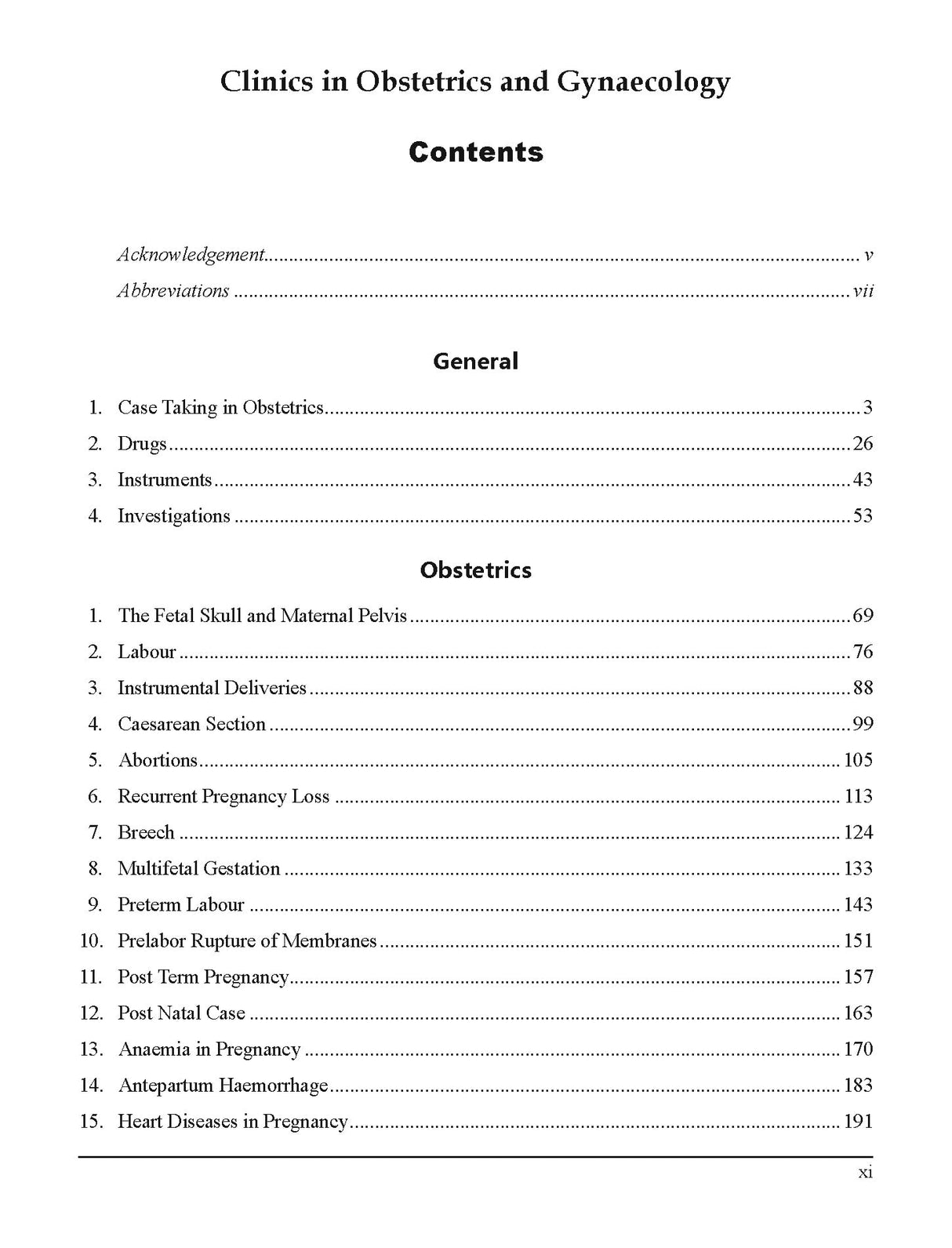 Clinics in Obstetrics and Gynaecology - Retail Maharaj