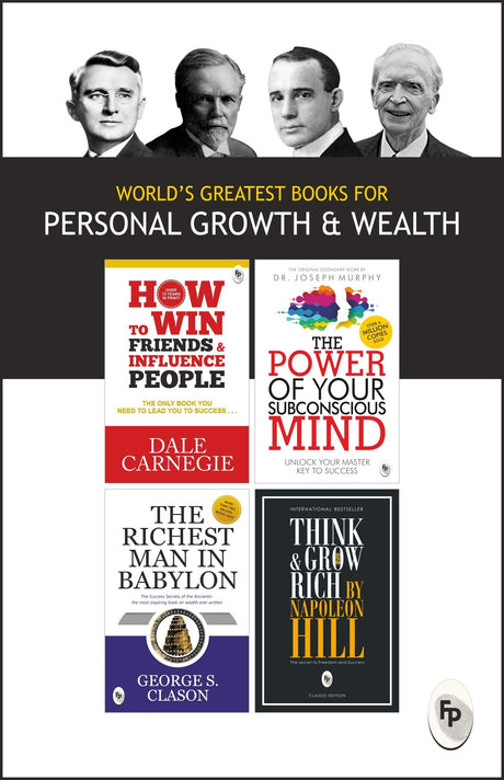 World’s Greatest Books For Personal Growth & Wealth (Set of 4 Books) : Perfect Motivational Gift Set - Retail Maharaj