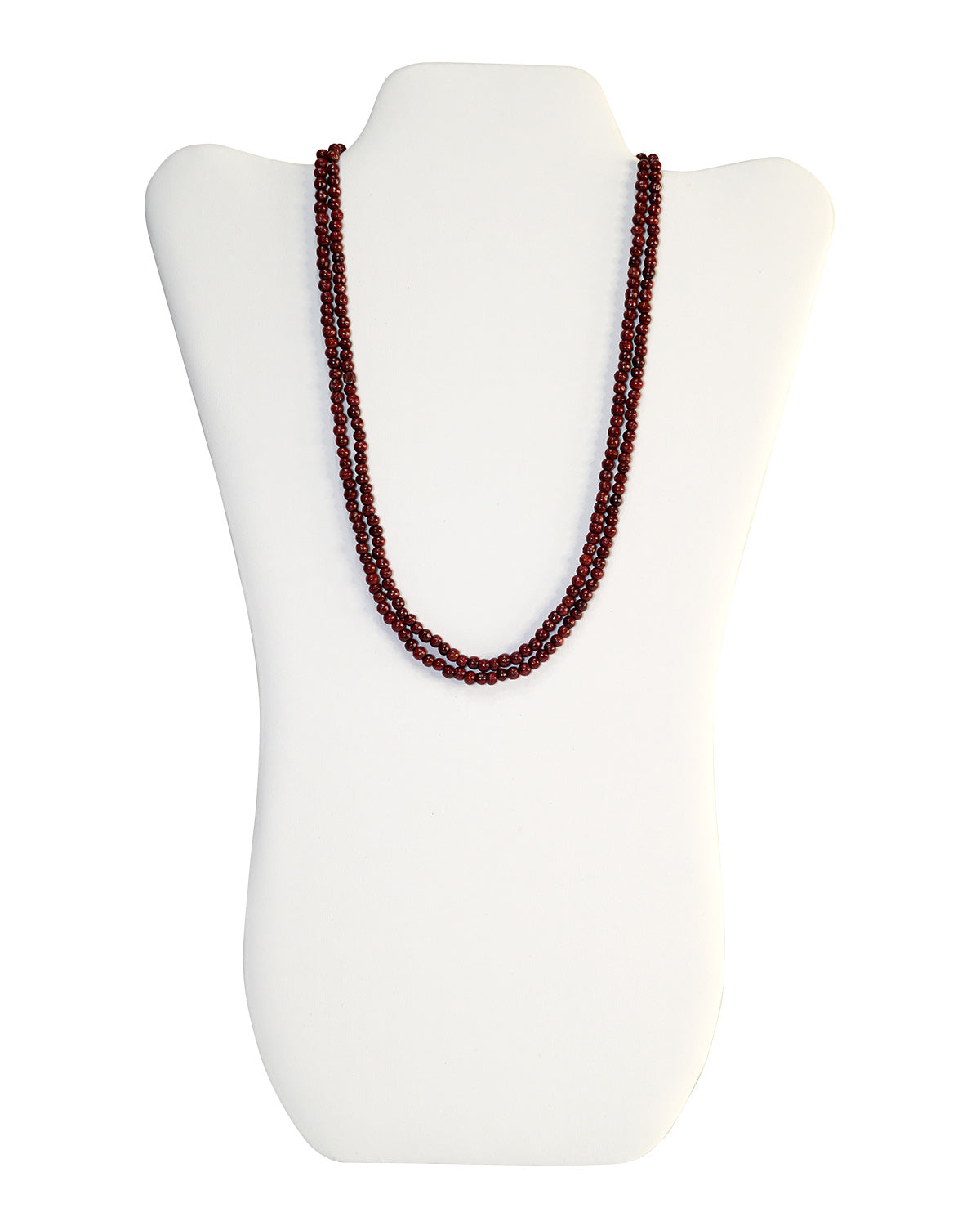 Kanthi (Red) - 9" 4MM Double-Stringed Beads for Spiritual Wear - Retail Maharaj