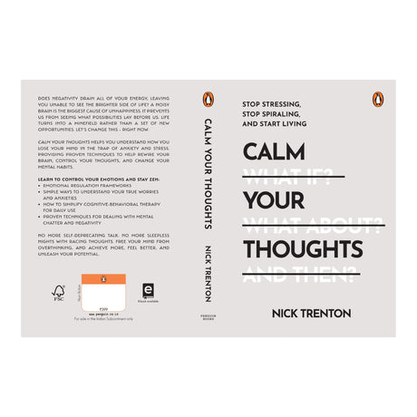 Calm Your Thoughts: Stop Stressing, Stop Spiraling, And Start Living | Proven Techniques to Reduce Anxiety and Rewire Your Mind for Calm and Clarity by the Bestselling Author of Stop Overthinking - Retail Maharaj