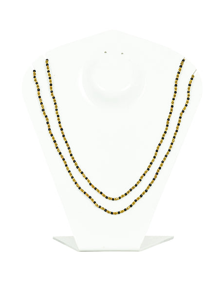 Kanthi (With Golden Metal Colour) - Double-Stringed Beads for Spiritual Wear - Retail Maharaj