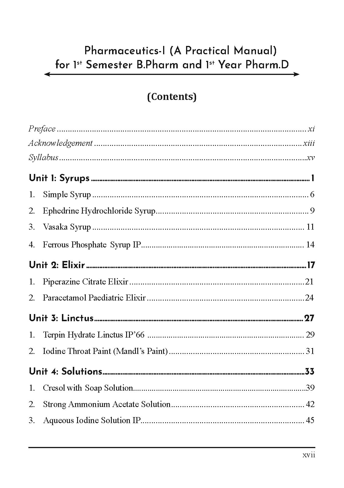Pharmaceutics-I (A Practical Manual) for 1st Semester B.Pharm and 1st Year Pharm.D