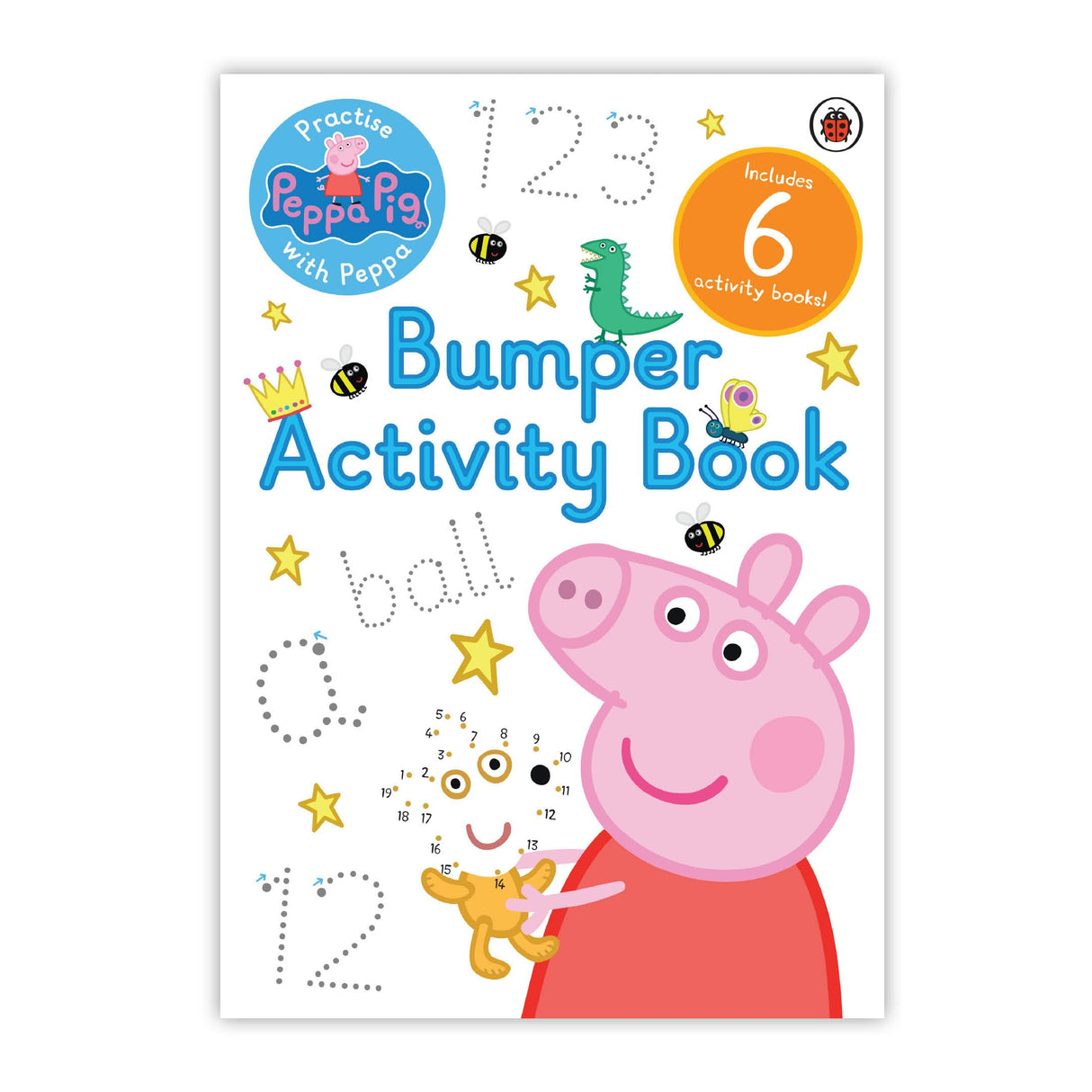 Peppa Pig: Practise with Peppa: Bumper Activity Book (Set of 6) | Practise and Play with 100+ Fun Activities - Writing, Drawing, and Counting | Ideal Gift for Young Peppa Pig Fans - Retail Maharaj