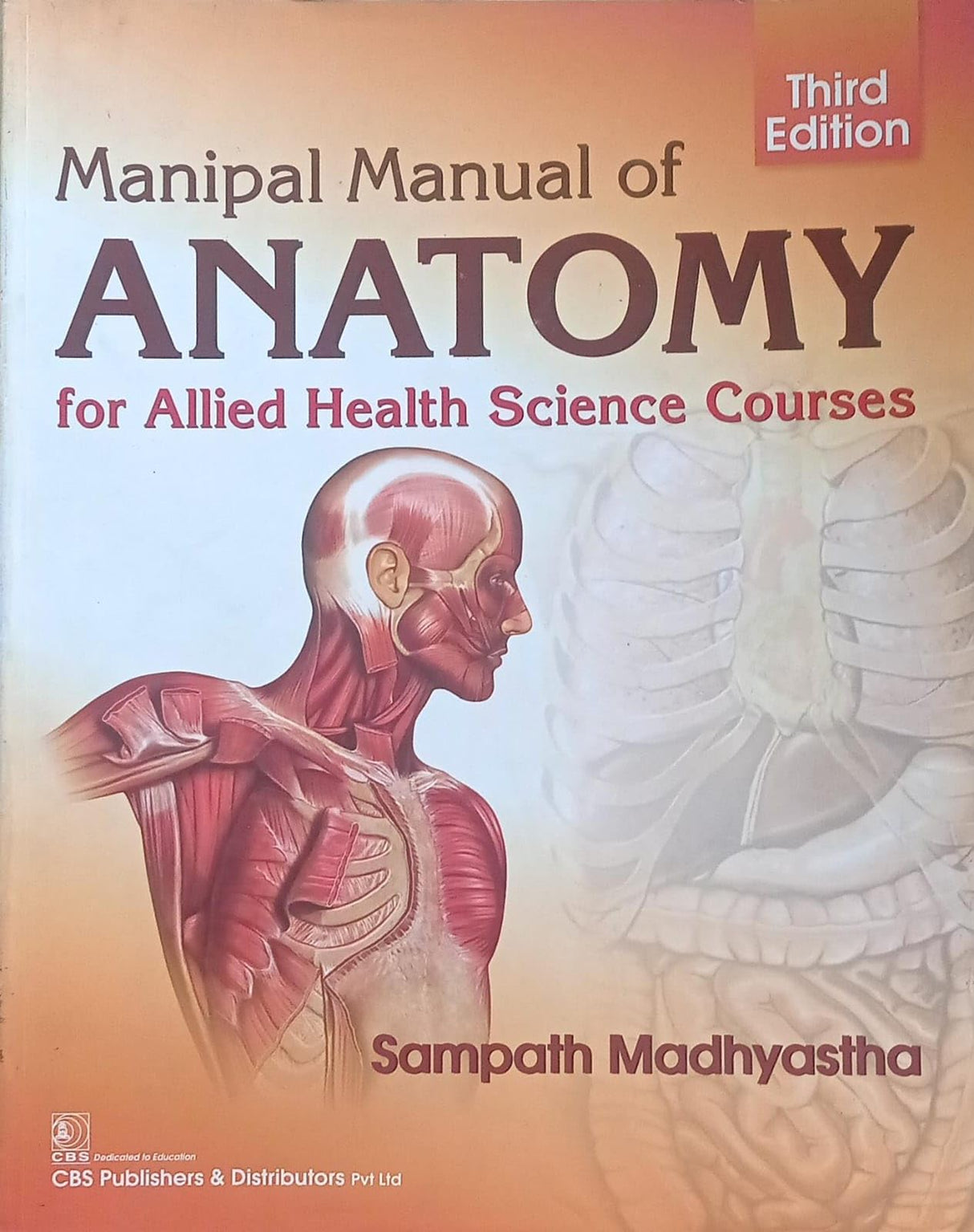 Manipal Manual Of Anatomy For Allied Health Science Courses 3Ed (Pb 2020)