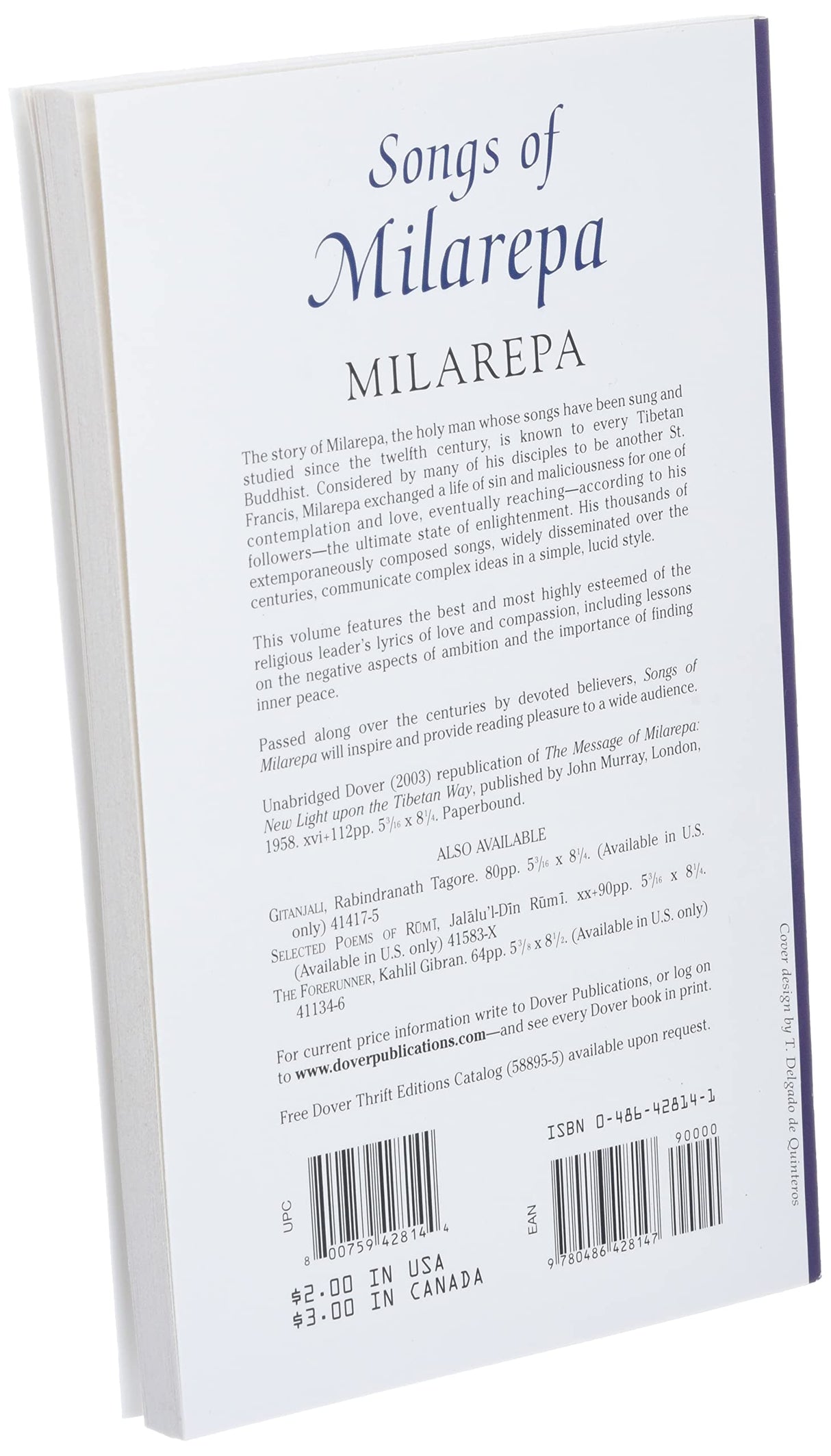 Songs of Milarepa (Thrift Editions)