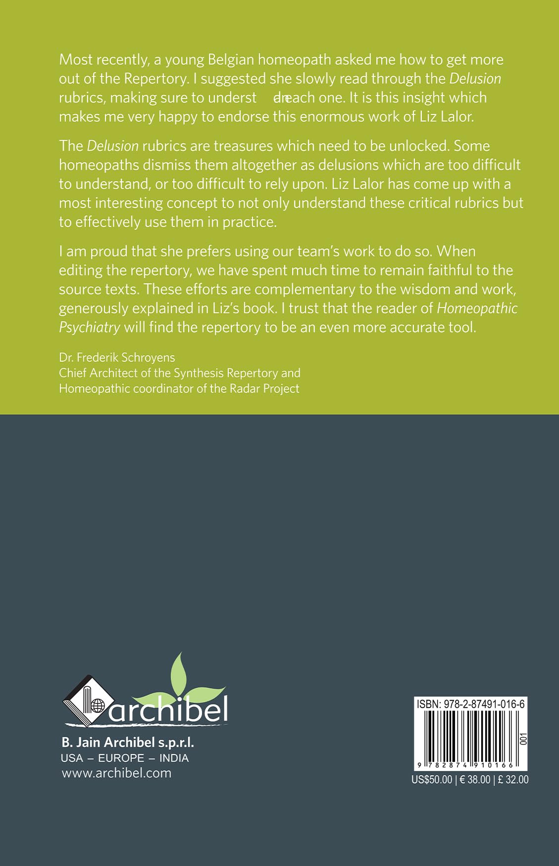 Homeopathic Psychiatry - Understanding the Use and Meaning of the Delusion Rubrics in Case Analysis - Retail Maharaj