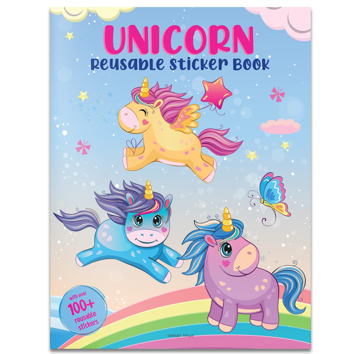 Unicorn Reusable Sticker Book For Children - Retail Maharaj