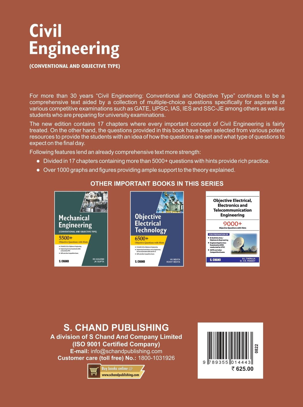 Civil Engineering : (Conventional and Objective Type) | 5000+ Objective Questions with Hints | UPSC, IES, ESE, SSC JE Engineering Exam, B.Tech, B.E, B.Sc, Gate & Other Competitive Exams 2025 - Retail Maharaj