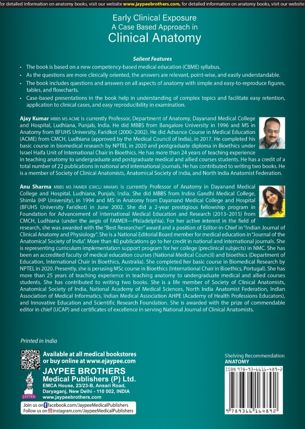 EARLY CLINICAL EXPOSURE A CASE BASED APPROACH IN CLINICAL ANATOMY