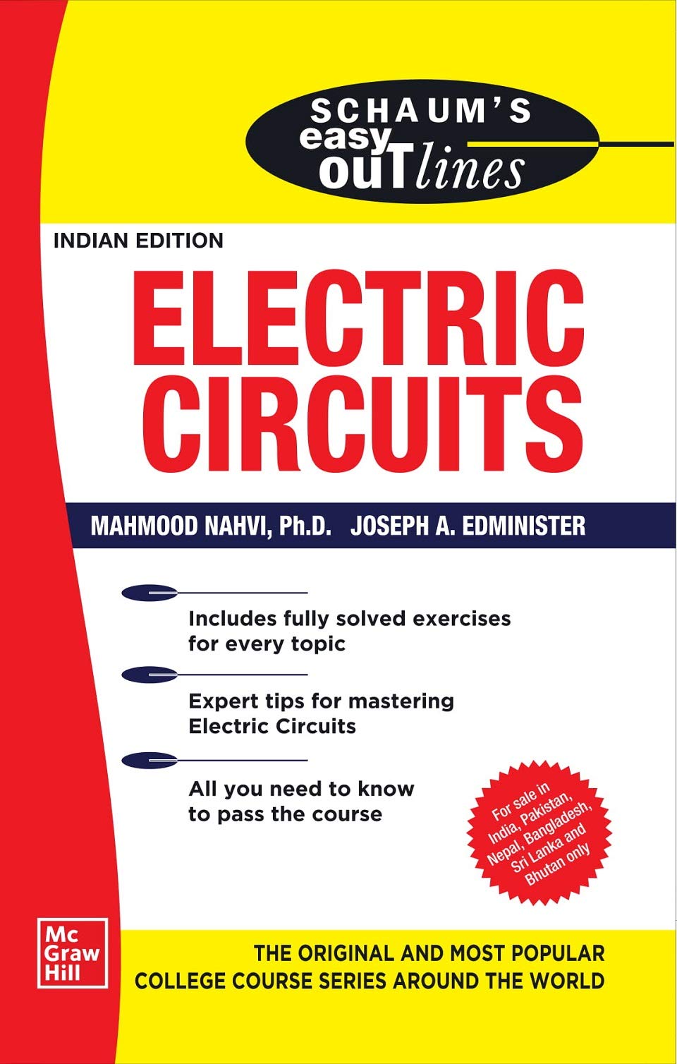 SCHAUM'S EASY OUTLINE ELECTRIC CIRCUITS, 1ST EDITION - Retail Maharaj