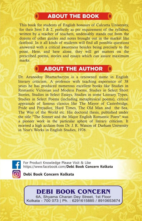 Blossoms Of Gold (A English Book Of Literature,Poetry & Prose) (English Version) - Retail Maharaj