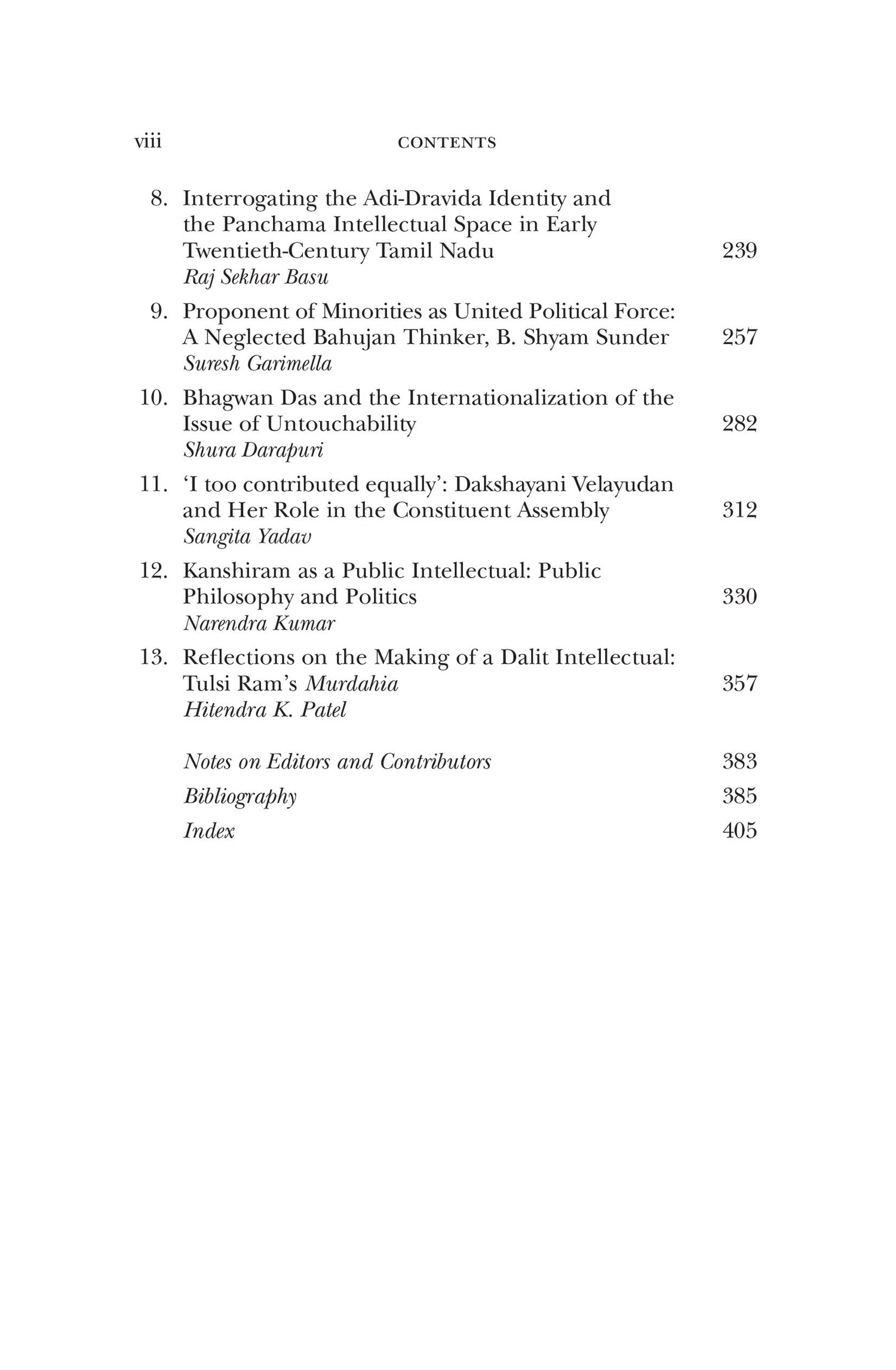 Dalit Intellectuals: Ideas, Struggles and the Vision