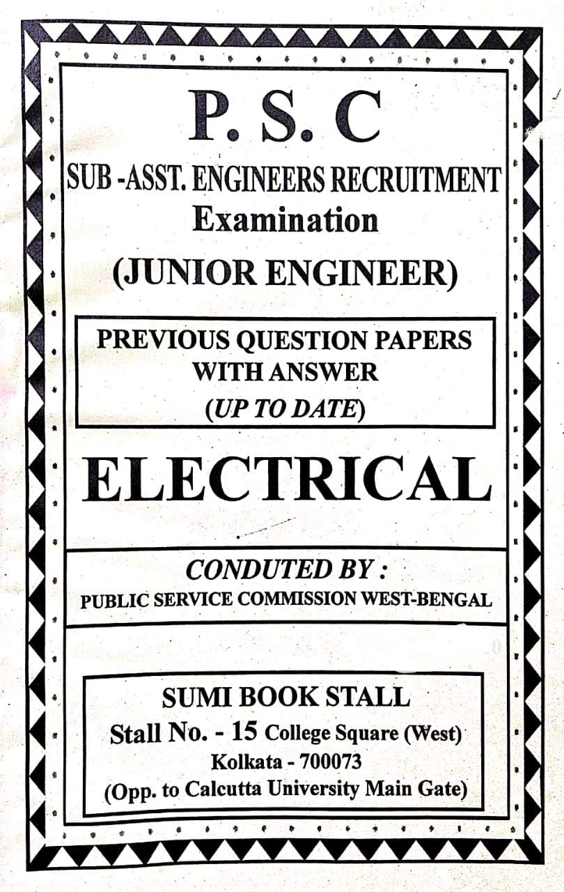 Previous Year Questions with Answer for WBPSC Sub-Asst. Engineer Recruitment Examination (ELECTRICAL) in English - Retail Maharaj