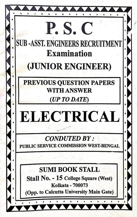 Previous Year Questions with Answer for WBPSC Sub-Asst. Engineer Recruitment Examination (ELECTRICAL) in English - Retail Maharaj