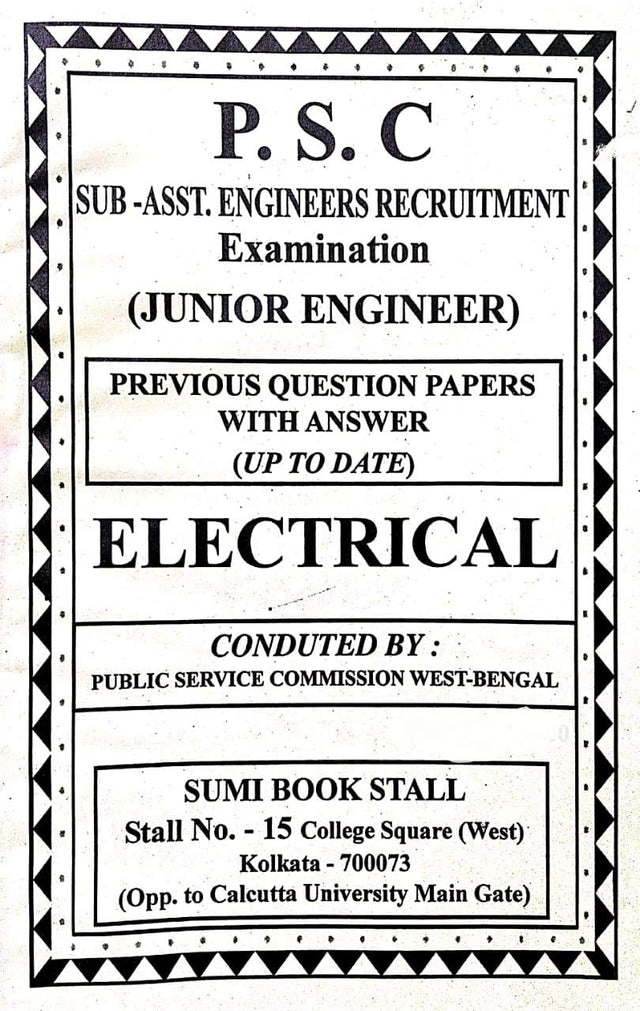 Previous Year Questions with Answer for WBPSC Sub-Asst. Engineer Recruitment Examination (ELECTRICAL) in English - Retail Maharaj