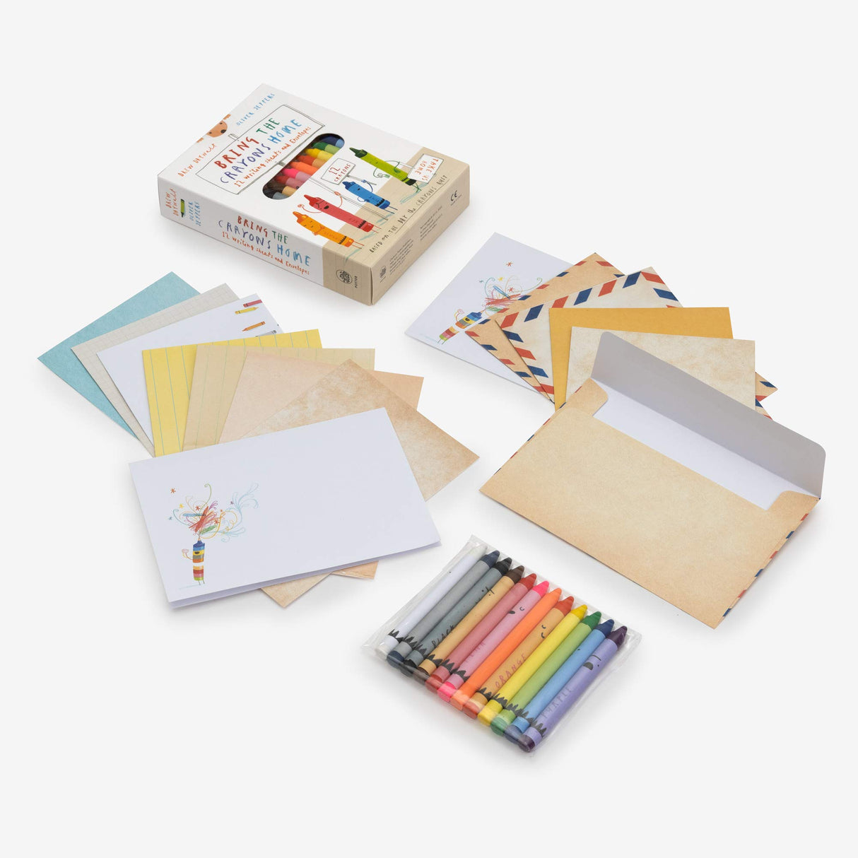 Bring the Crayons Home: A Box of Crayons, Letter-Writing Paper, and Envelopes