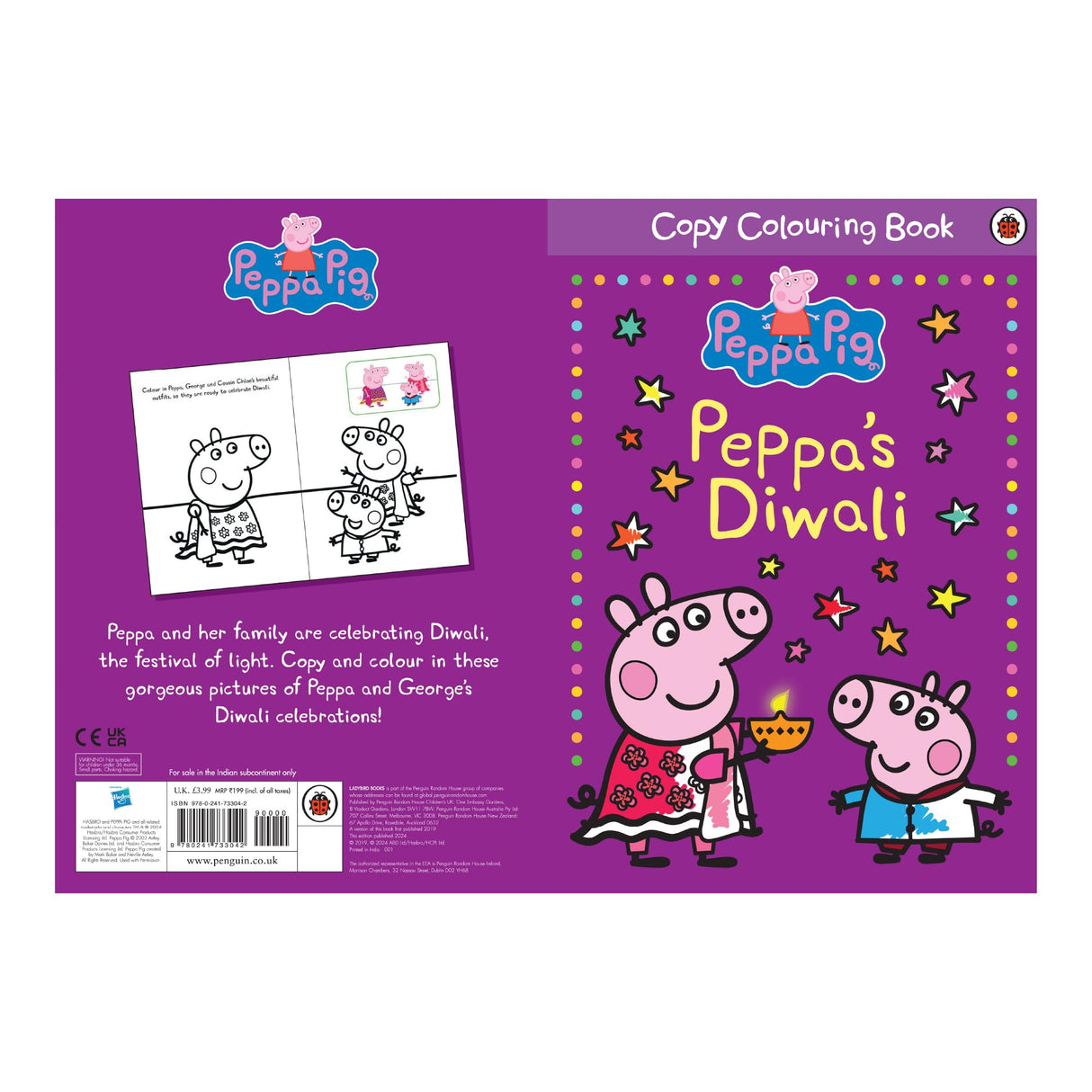 Peppa Pig: Peppa's Diwali Copy Colouring | Fun Festive Activity Book for Kids Aged 3+ | Celebrate Diwali with Peppa and Friends | Great Gift for Little Artists - Retail Maharaj